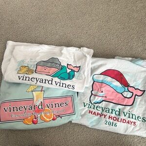 Set of 3 Vineyard Vines Long Sleeve T-Shirts